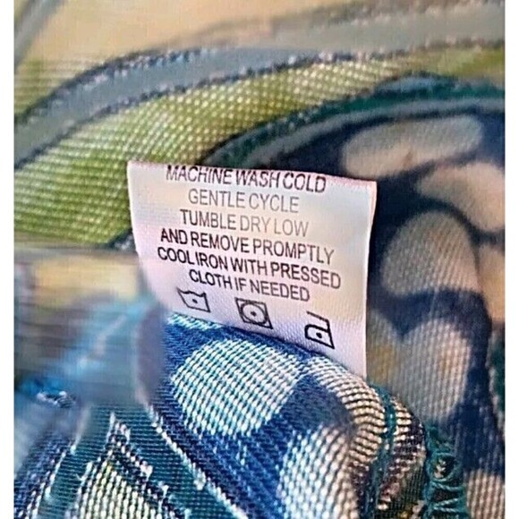 Erin by Erin London Size 2X Multicolor Partially Sheer Button up Top - Picture 4 of 8